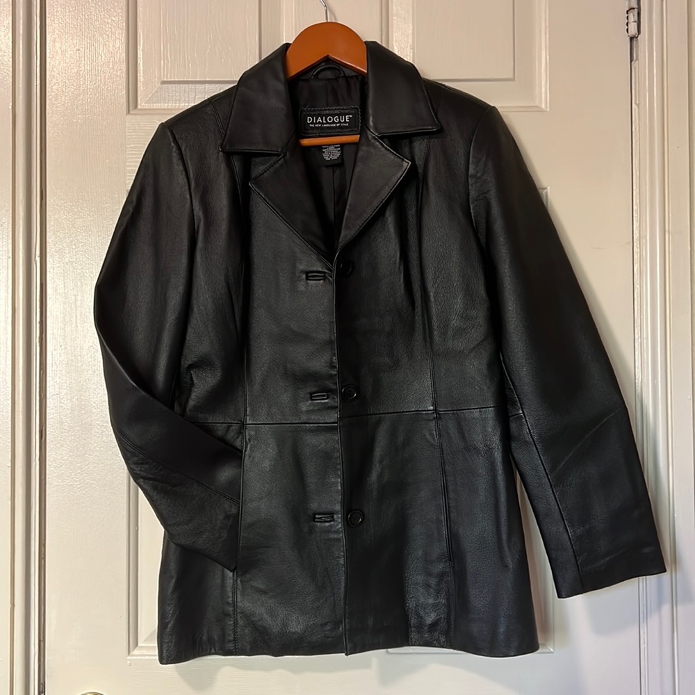 Dialogue 90’s Style Leather Jacket